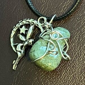 Handcrafted Polished Stone Pixie Necklace